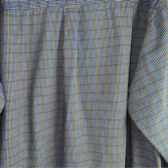 Ivy Crew Long Sleeve Button Up Shirt 3XT Tall Blue Wrinkle Resistant 100% Cotton - Picture 9 of 10